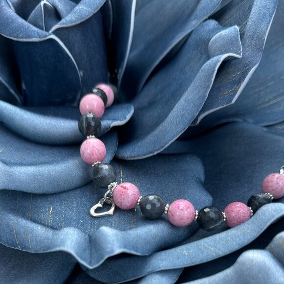 Silver Heart Hand Made Bracelet by Anwen - Picture 6 of 16